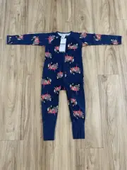BONDS BABY ZIP WONDERSUIT - TRACTOR RED - SIZE 2 BNWT