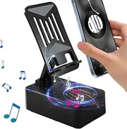 Speaker with Phone Stand - 3 in 1 Phone Tablet Stand | 360? Rotation Phone Stand with Anti-Slip Base & 10 Hours Battery, Night Light Phone Holder for Phone, Outdoor, Travel, Home Party Borato