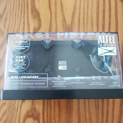 Altec Lansing Mini LifeJacket Bluetooth Portable Waterproof Speaker New NIB