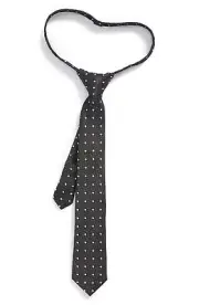 Boy's Nordstrom Piccolo Dot Silk Zip Tie L37123