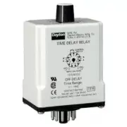 Dayton 24En97 Time Delay Relay,240Vac,10A,Dpdt,9 Sec.
