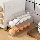 Plastic Egg Storage Box Transparent Egg Organizer New Fridge Egg Holder