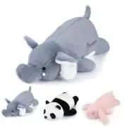 24 inch Cute Giant Weighted Elephant Plush Soft Body Pillow, 24'' Elephant