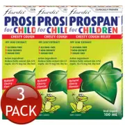 3 x Prospan For Children Chesty Cough Relief Syrup Non Drowse Oral Liquid 100mL