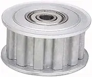 L-15Teeth Idler Timing Pulley 12mm Bore 3/8" 9.525mm Pitch for 20mm Width Belt L15T Tensioner Pulley Synchronous Wheel with Bearing (NO.11)(with Tooth; bore: 15mm,Tooth Width: 16mm)