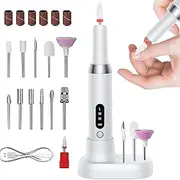 Electric Nail Drill | Adjustable Speed Nail Drill Kit Cordless Nail Drill | Nail Drill Machine, Nail Grinder with 12 Bits for Nail Salon at Home