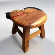Kids Wooden Stool Cat MANGO TREES Children Chair Toldder Step Stool