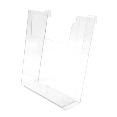 8 ½ x 11 inch Clear Acrylic Literature Holder for Wire Grid