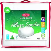 Tontine Good Night Allergy Sensitive Quilt, King – All-Seasons Warmth for Asthma & Allergy Sufferers – Anti-Microbial Polyester Fill with Cotton Cover – Machine Washable – Australian Made