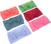 GREENADSCAPE Cute Bow Headband Set 6 Pcs Baby Toddler Boys and Girls Elastic Headband Nylon Material for
