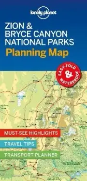 Lonely Planet Zion & Bryce Canyon National Parks Planning Map - 9781788686167