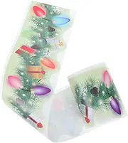 GANAZONO 1 Roll Christmas Border Stickers Borders for Bulletin Board Seasonal Bulletin Board Borders Classroom Border Stickers Trim Bulletin Borders Stickers Copper Paper Stickers