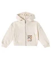 [Burberry Kids] Burberry Kids Cotton jersey hoodie Y 10 white