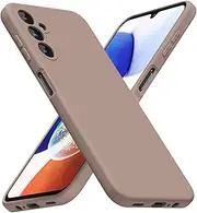 [LoeoeL] Silicone Case for Samsung Galaxy A14 5G, Ultra Thin Slim Minimalist Soft Rubber Gel Matte Phone Case for Women Men, Cute Girly Aesthetic Protective Case with Camera Cover, Brown Fall