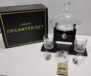 Football Whiskey Decanter Set with Glasses
