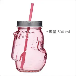 【KitchenCraft】梅森玻璃杯 獨角獸500ml(水杯 茶杯 咖啡杯)