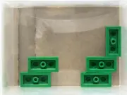 LEGO Parts - Green Plate 1 x 2 - No 3023 - QTY 5