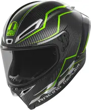 AGV Pista GP RR Performante Carbon Helmet, black-green, Size L for Men Black Green