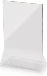 12 Set Foodservice Acrylic Table Menu Card Holder, 4 by 6-Inch, Clear Color