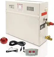 6KW Steam Generator Sauna Steam Bath Generator Home Steam Shower Sauna Steam Generator for Shower/Sauna Bath/ 6m3/ with Heat-Preserving/Self-Draining ST-135M