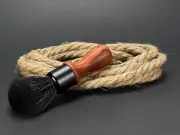 High Quality wood Handle Faux Badger Synthetic Hair Shaving Brush Vegan Friendly