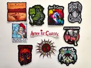 Alice In Chains Vinyl Sticker Lot (10 Stickers) grunge 90's punk nirvana punk