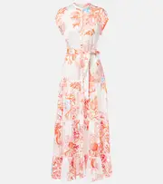 [Poupette St Barth] Poupette St Barth Printed shirt dress AU 6 white