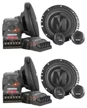 (2) Pairs Memphis Audio PRX60C 6.5" 100 Watt Component Car Speakers w/Crossovers