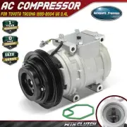 AC Compressor with 4-Groove Pulley for Toyota Tacoma 1995-2004 V6 3.4L 10PA15L (for: Toyota)