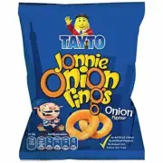 TAYTO Jonnie Onion Rings - Spring Onion flavour snacks from Ireland (12 x 28g pa