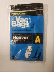 Hoover Vacuum Cleaner Bags Type A New Package Of 3 No 3317 Unopened Replacement