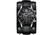 Thomas Sabo Chronograph WA0140-218-203 Black Leather Unisex Watch