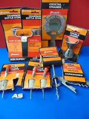 Vintage Lot of Franmara Bartender Tools Made in USA, Japan & Italy New with Tags