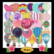 Hot Air Balloon Stickers Labels, Die Cut Labels 1.5-2.5" Thermos Bottle Decals