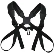 Saxophone Strap Professional Shoulder Harness Leather Padded for Alto Tenor B...