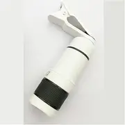 Lab Microscope Slides 14 Times Mini Pocket Outdoor Monocular Telescope with Mobile Phone Camera Microscope Parts(White)