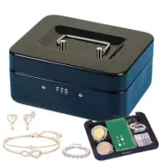 Mini Travel Safe Box with Code Lock - Portable Security Case for Jewelry & Cash