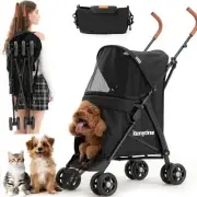 Kenyone Dog Stroller for Small Dogs, Lightweight Pet Stroller for Small Dogs,