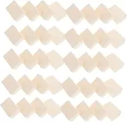 Vaguelly DIY Blank Checker Pieces Acrylic Square White Chess for Giant Checker Game Mahjong Blocks Home School Decor