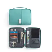Passport Holder Waterproof Travel Document Wallet RFID Bag Family Case Organizer - Tiffiny Blue