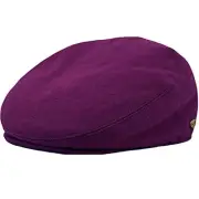 Men's Premium Wool Blend Classic Flat Ivy Newsboy Collection Hat Medium Purple