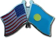 Wholesale Pack of 12 USA American Palau Friendship Flag Hat Cap lapel Pin