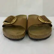 Birkenstock New w/ Box Madrid Big Buckle Cocoa Nubuck Leather Reg - Select Size
