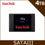 SANDISK ULTRA 3D 4TB 2.5吋SATAIII固態硬碟 7MM薄型設計