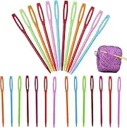 Sewing Needles,40Pcs Large Eye Sewing Needles,Colorful Weaving and Sewing Needle,Eye Sewing Needles,Learning Needles, Sewing Needles for Sewing Craft and DIY
