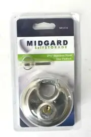 Midgard Self Storage 2-3/4" Stainless Steel Disc Padlock (MD-870)