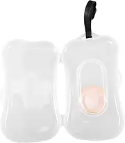PAMINGONO Portable Wipe Dispenser Box Compact Refillable Tissue Case for Outdoor Use Modern Style Tissue Storage with Cover for Wipes Masks and Organizing Essentials