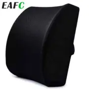Car Lumbar Support Cushion Memory Foam Waist Pillow 3 Color Seat Back Cushion
