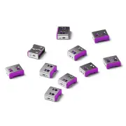 SMARTKEEPER USB Port Lock 10 (Purple, 10 blockers, key NOT included)