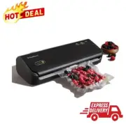 Vacuum Sealer System with Starter Kit Keeps Food Fresh, Easy Cleanup, No Burn